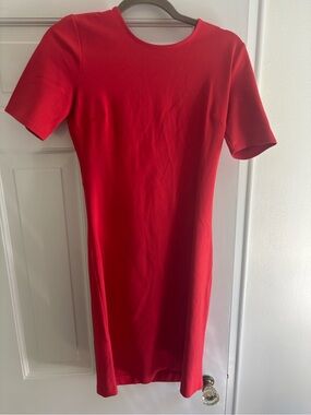 Banana Republic Red Midi Dress